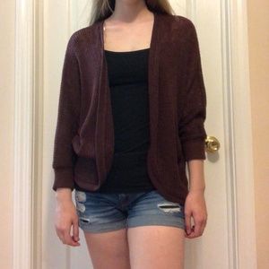 Maroon Cardigan - Size S from Aeropostale